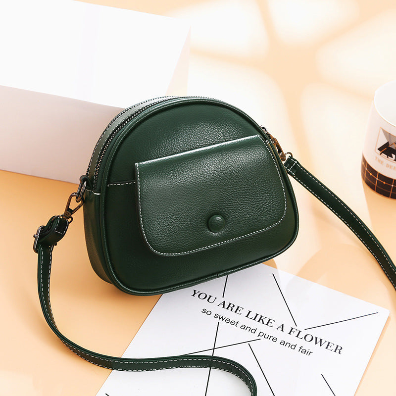 PU shoulder retro messenger bag