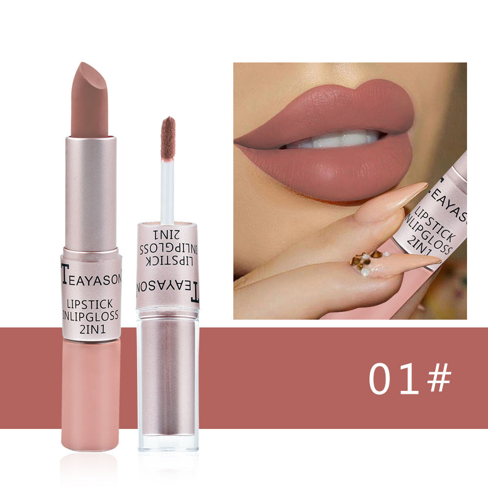 Doppelseitiger, antihaftbeschichteter Becher, matter Lipgloss