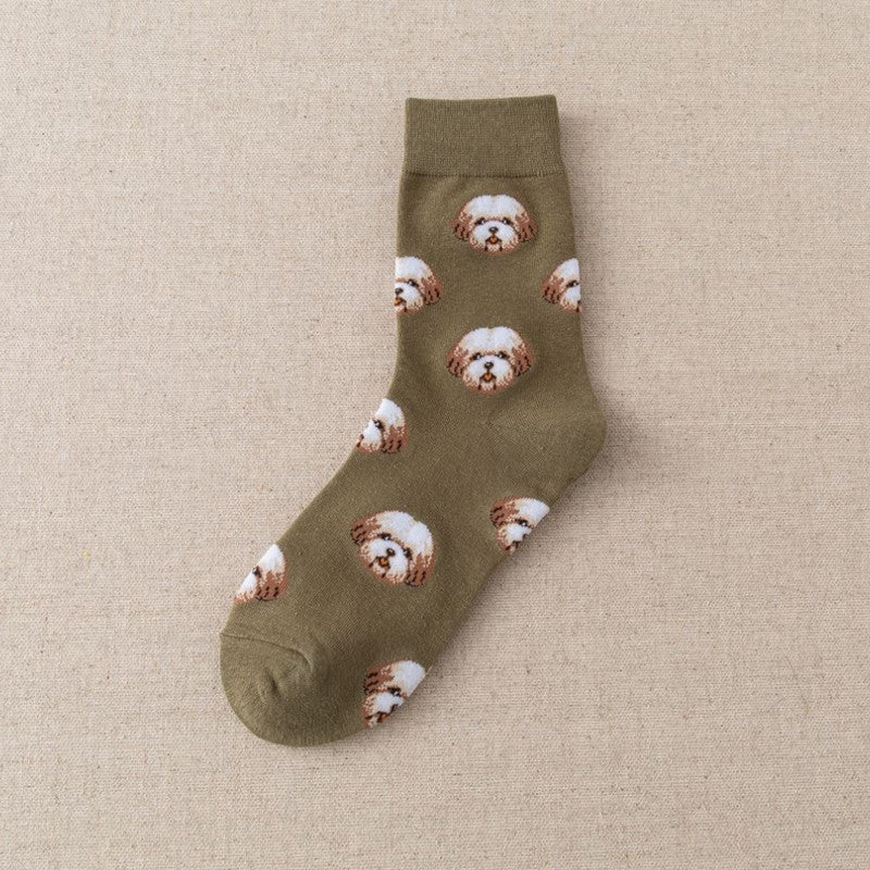 New Cotton Cute Shiba Inu Women's Socks