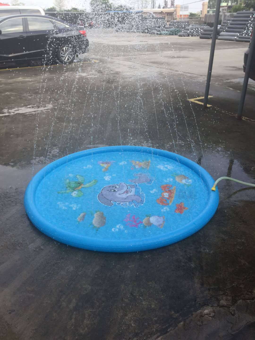 Langlebige Kinder-Wasser-Sprüh-Pool-Matte Splash Sprinkle Play Pad Mat
