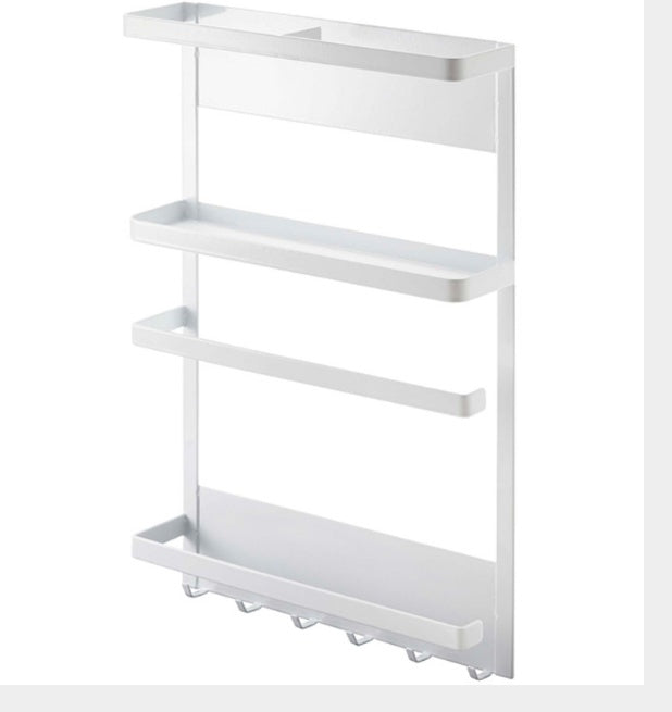 Refrigerator Side Hanging Magnet Shelf Kitchen Refrigerator Storage Side Shelf Rack