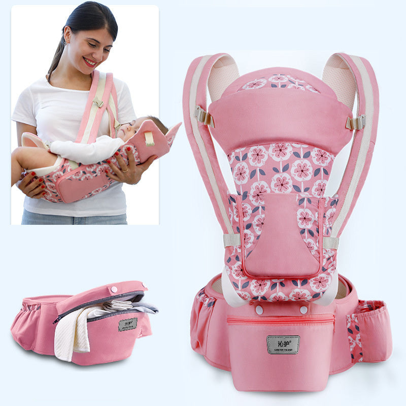 Infant Baby Hipseat Carrier 3 In 1 Front Facing Ergonomic Kangaroo Baby Wrap Sling