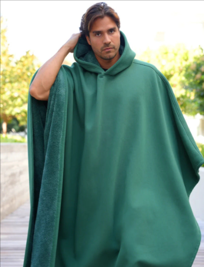 Woolen Loose Cape Batman Hoodie Blanket For Men And Women