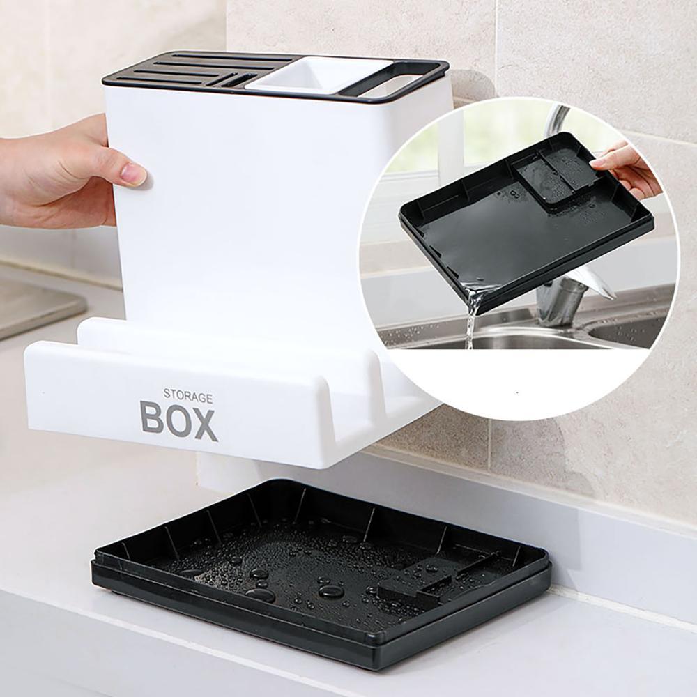 Tableware Storage Holders Kitchen Knife Plastic Storage Rack