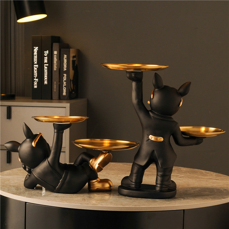 Creative Home Key Storage Hallway Shoe Cabinet Tray Light Decoration