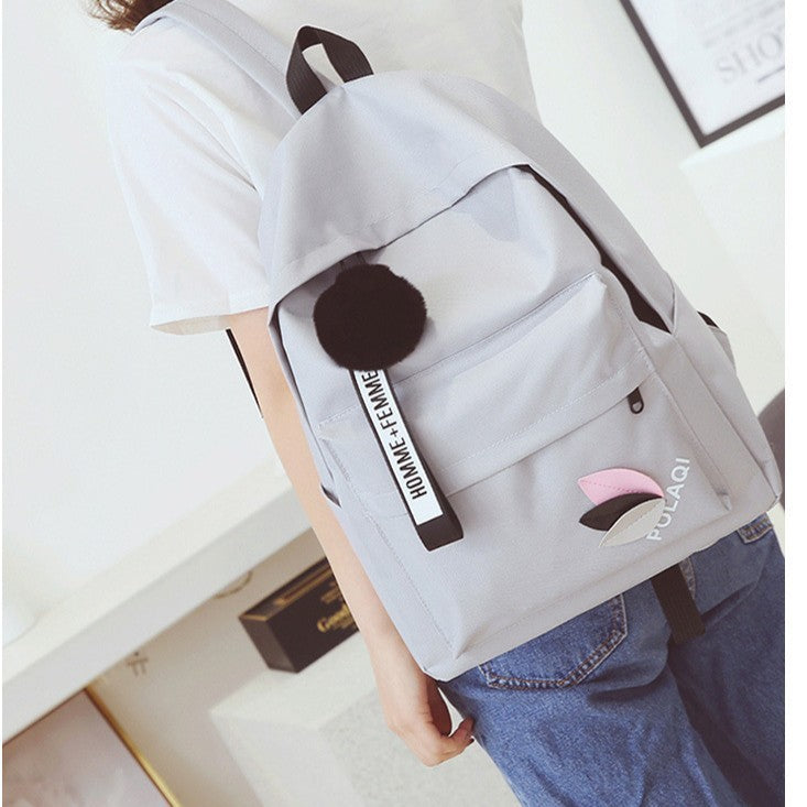 Ladies New College Style Simple All-match Schoolbag