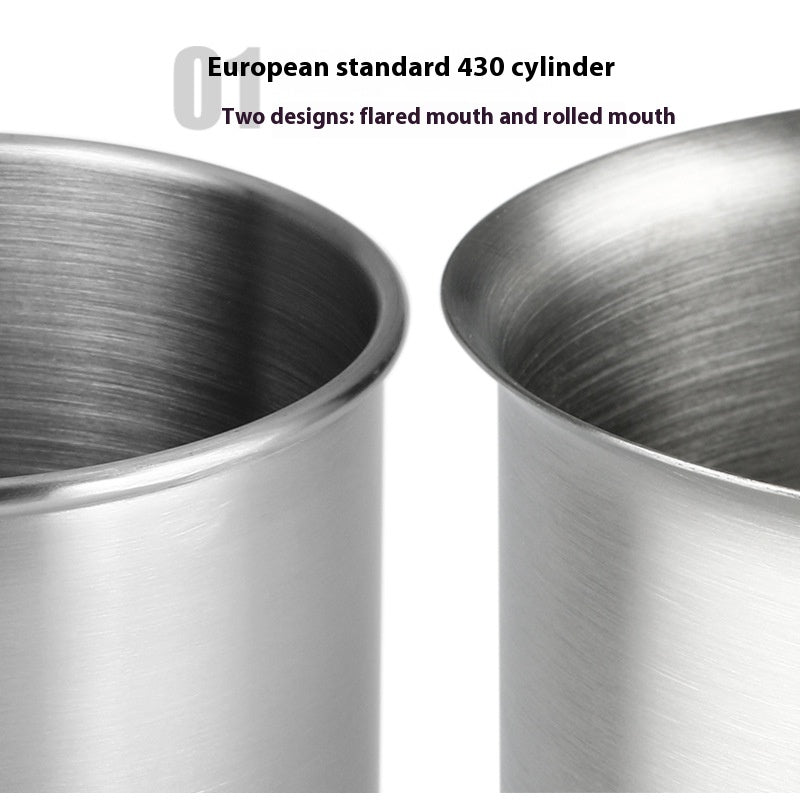 Stainless Steel Flour Sifter Semi-automatic Hand-held Round