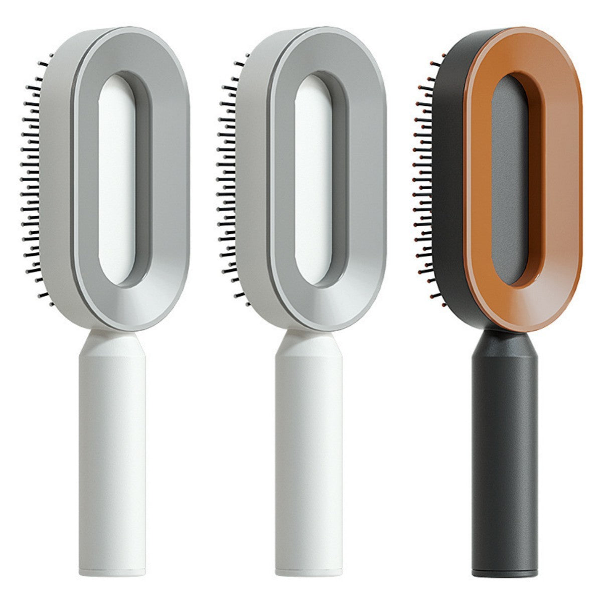 女性用セルフクリーニングヘアブラシ ワンキークリーニング