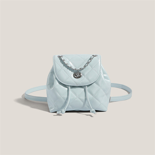 Special-interest Design Backpack Women's Rhombus Plaid