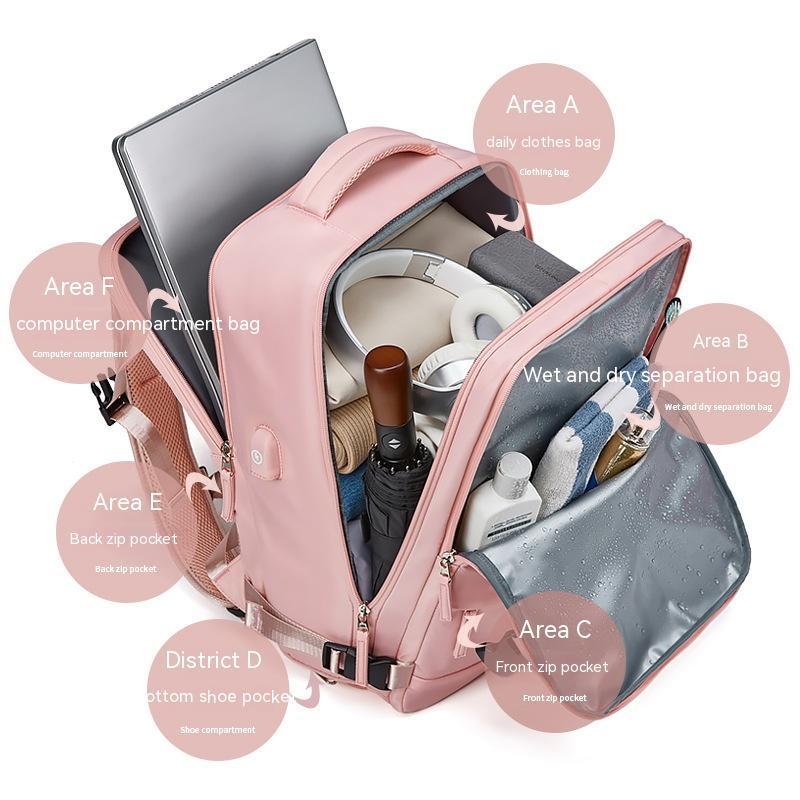 New Travel Backpack Large Capacity Dry Wet Separation