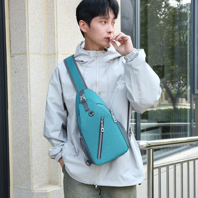 New Hard-Wearing Canvas Shoulder Messenger chest Bag