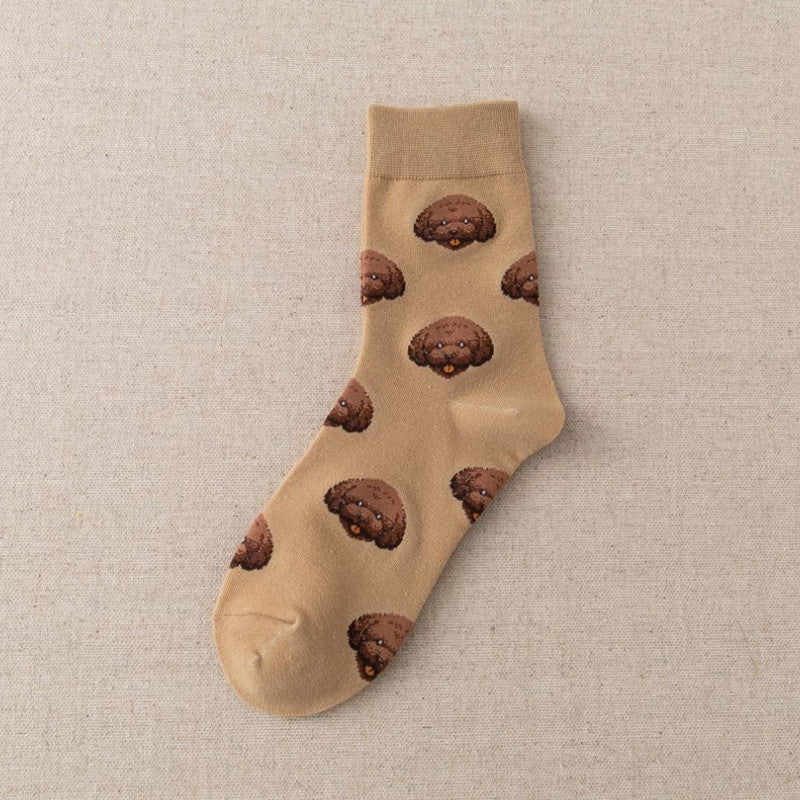New Cotton Cute Shiba Inu Women's Socks