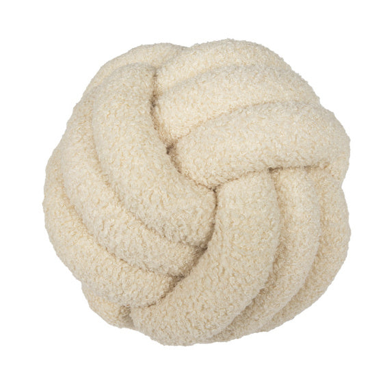 Spherical Lamb Wool Bedside Cushion