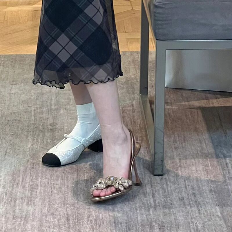Blumen Knöchelriemen High Heel Sandalen Sommer