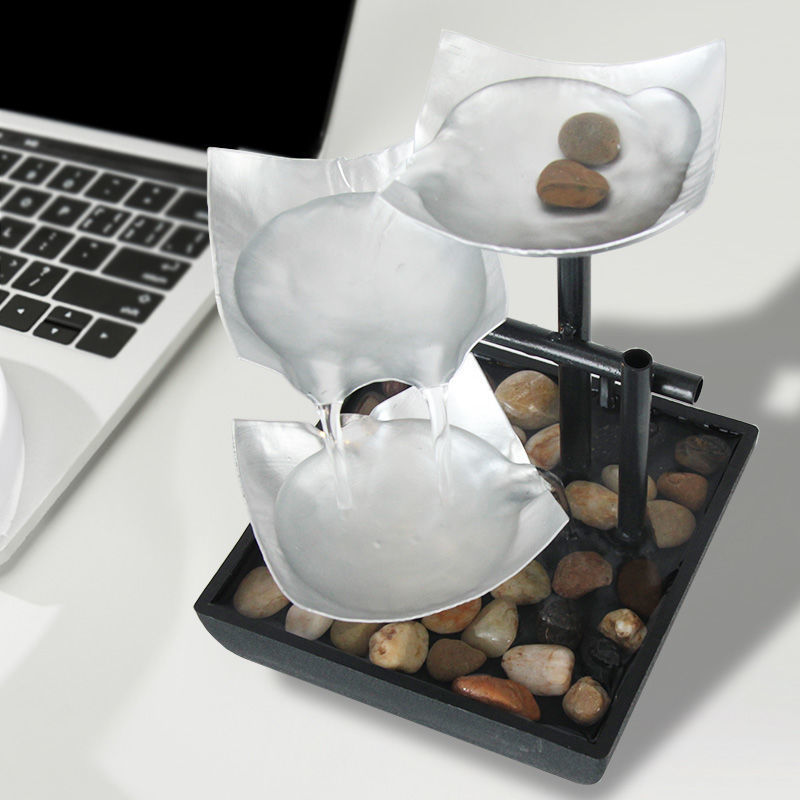 Fließende Wasserornamente Desktop-Brunnen Handwerk für Wohnkultur