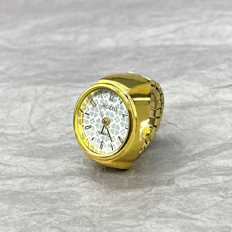 Gold And Silver Shell All-Match Ring Watches