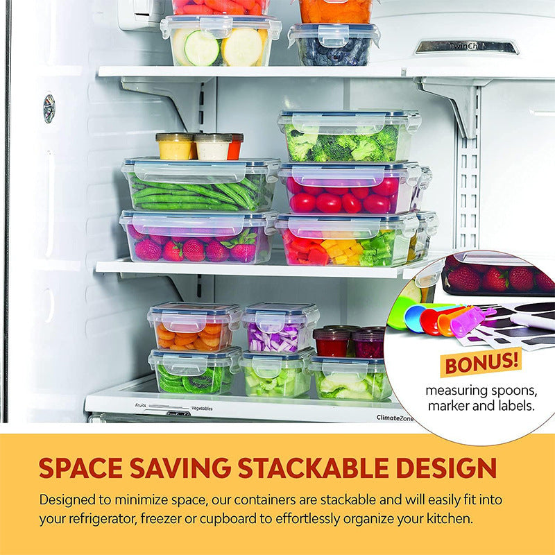 Kitchen Refrigerator Transparent Plastic Seal Box set
