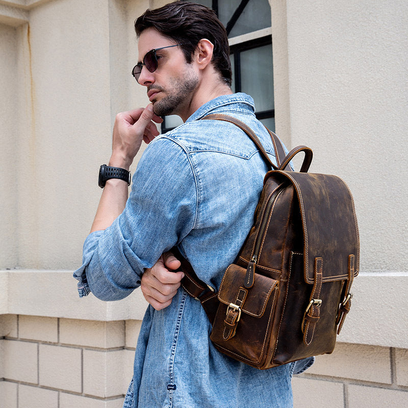 Handmade Horse Leather Backpack