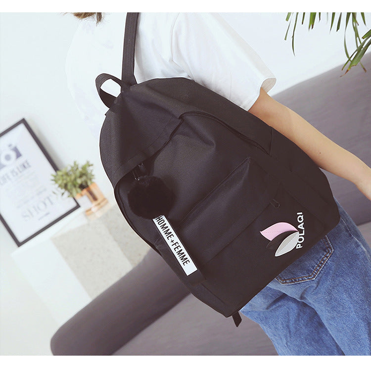 Ladies New College Style Simple All-match Schoolbag