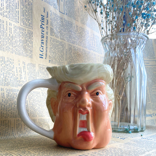 Funny Trump Face Sculpture Mug
