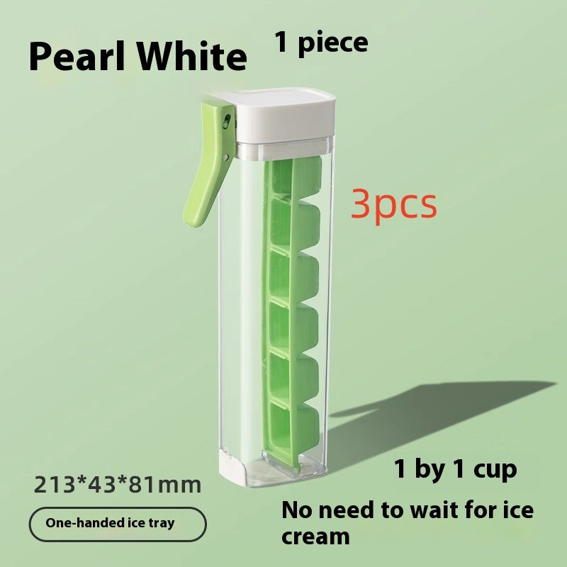 Press Ice Tray Ice Cube Maker Ice Tray Mold With Storage Box