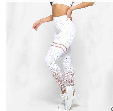 Hot Stamping Yoga Pants High Waist Stretch Fitness