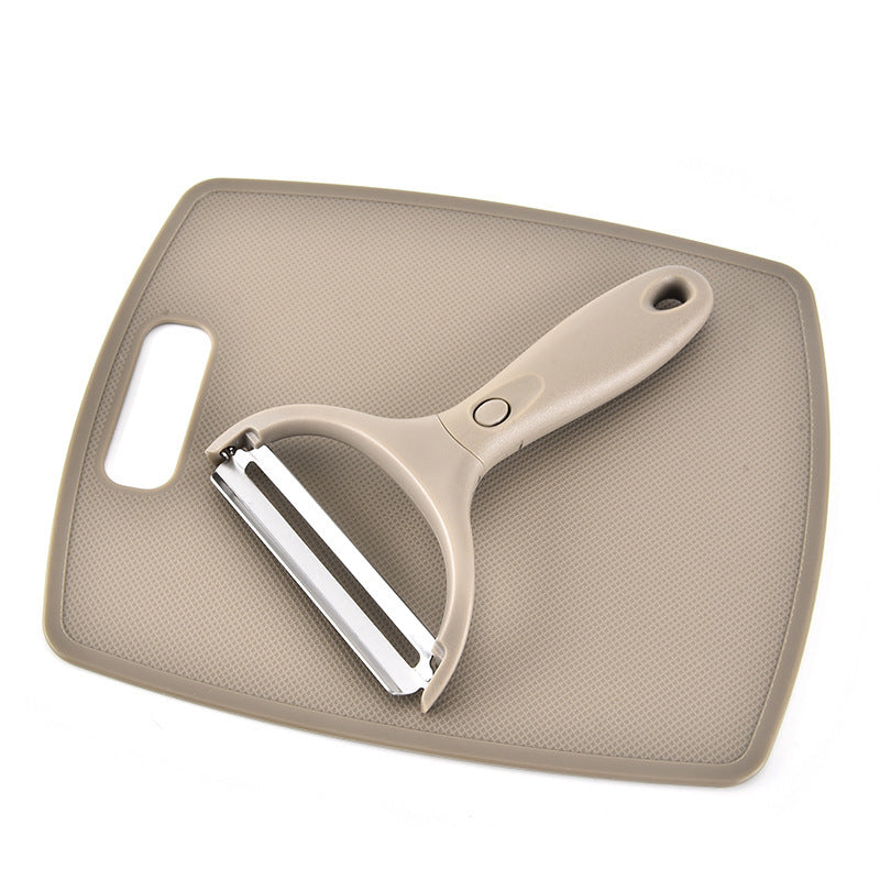 Stainless Steel Cutter Set Three Piece Set Chopping Board Combined Kitchen Tools