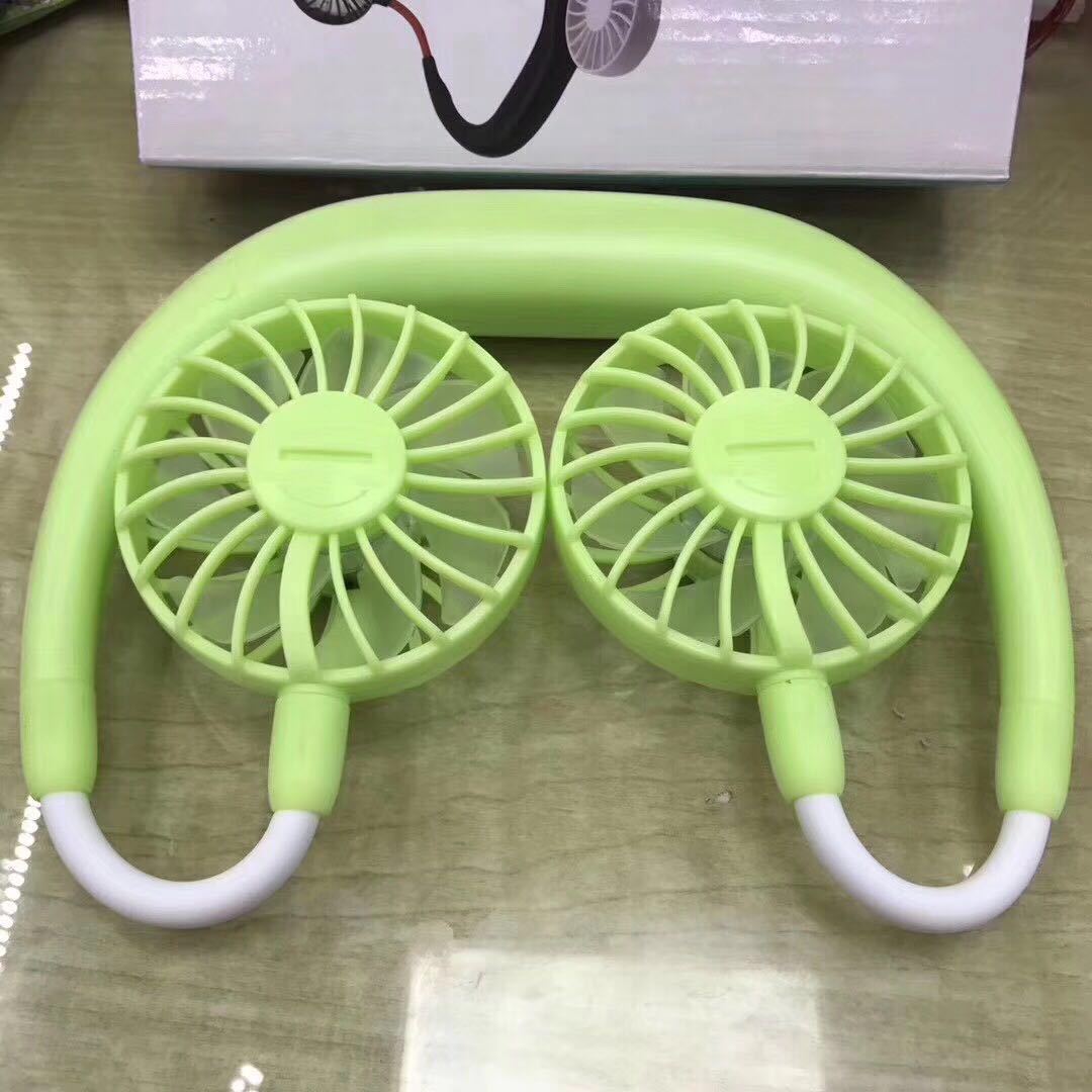 充電式ポータブル怠惰な扇風機学生用デスクトップ扇風機吊り下げ式首かけ扇風機
