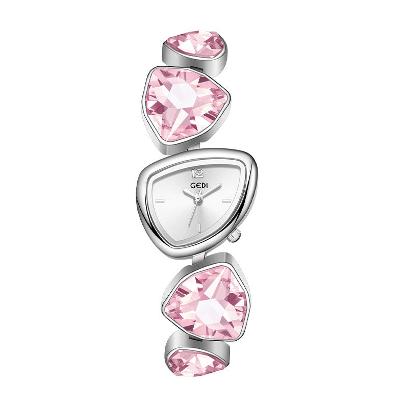 Light Luxury Crystal Diamond Bracelet Watch