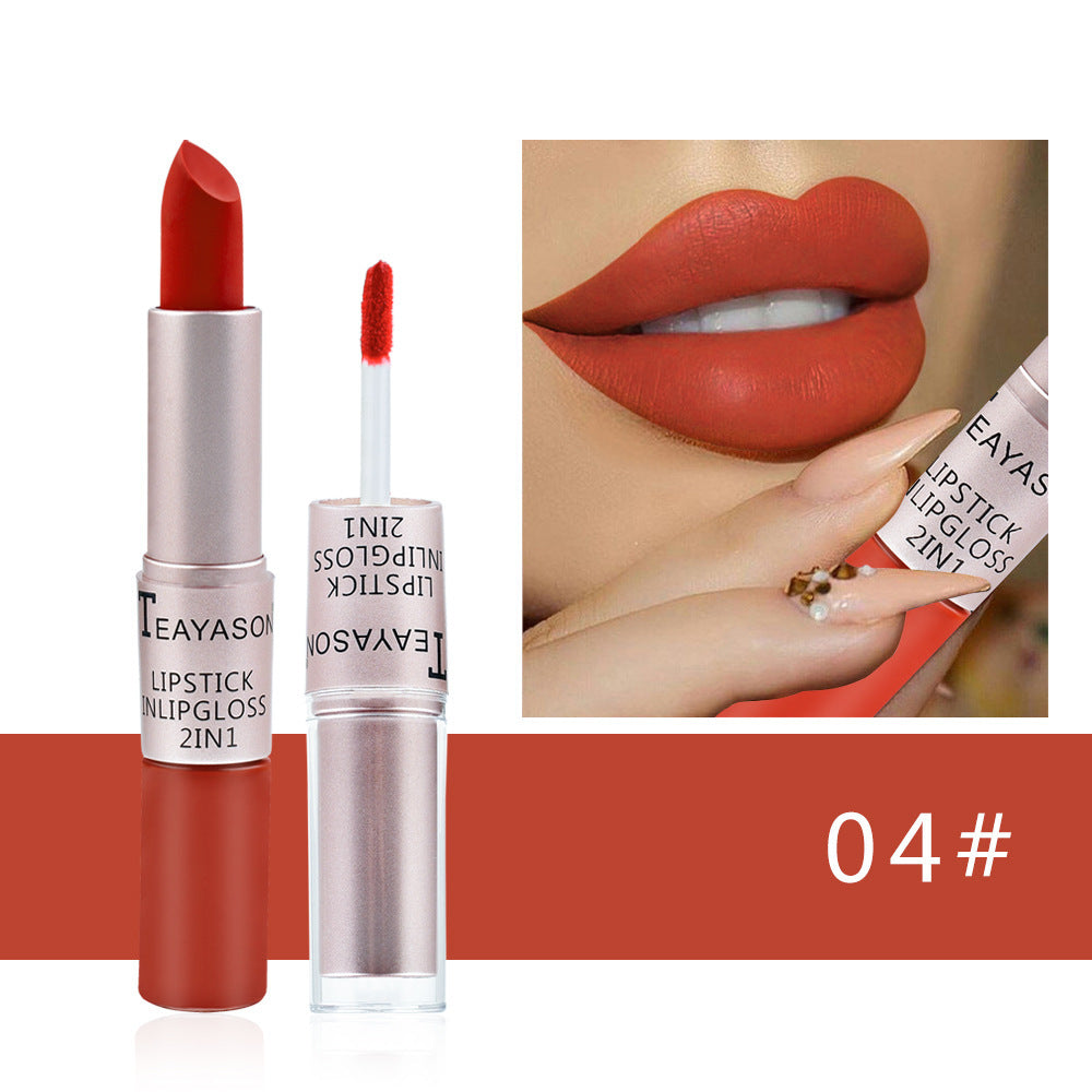 Doppelseitiger, antihaftbeschichteter Becher, matter Lipgloss