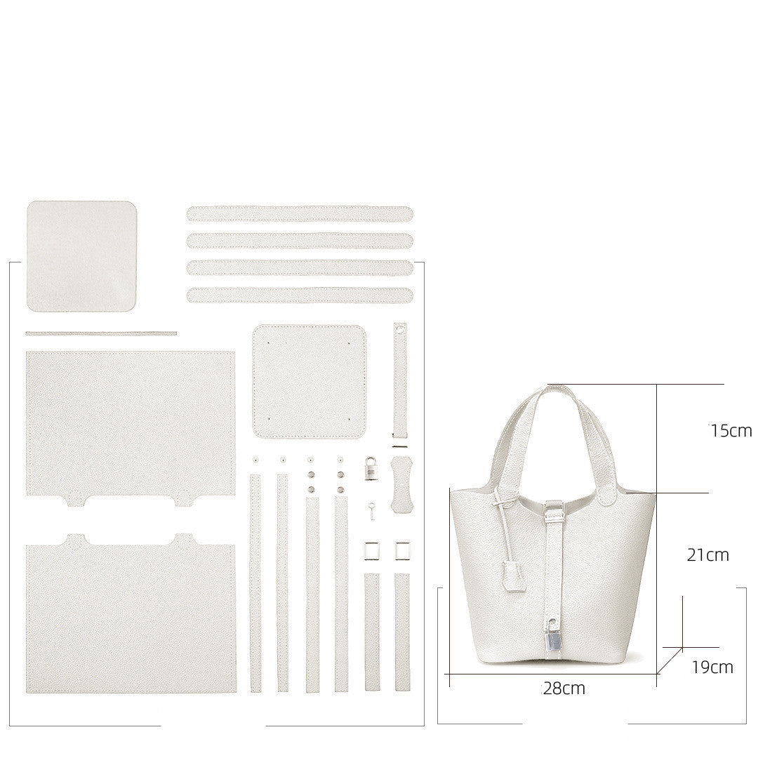 Hand Made Soft Leather Bucket Style Handbag