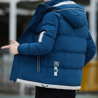Men Fashion Casual Standup Collar Padded Down Jacket