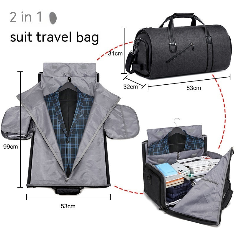 Faltbare Anzug-Reisetasche für Herren mit großer Kapazität, tragbar