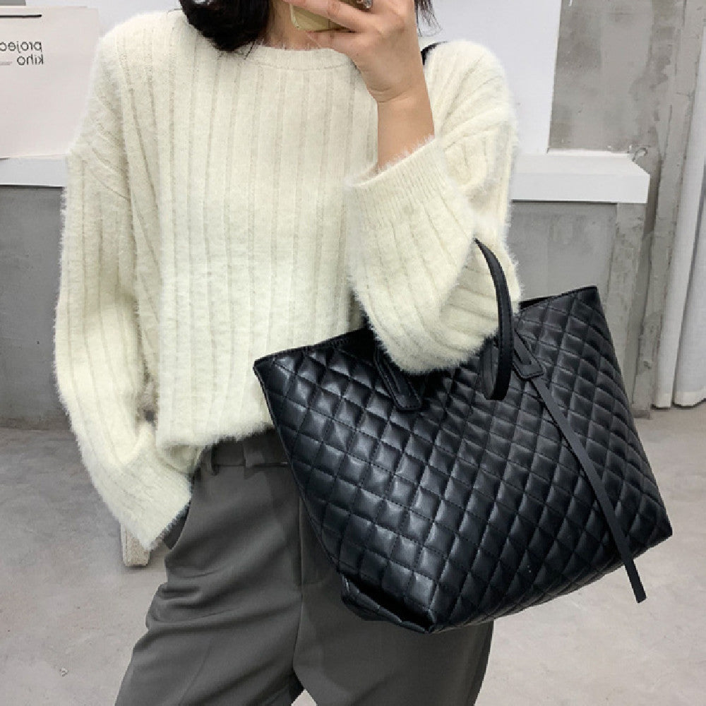 Diamond Check Damen Schulter- und Unterarmtasche