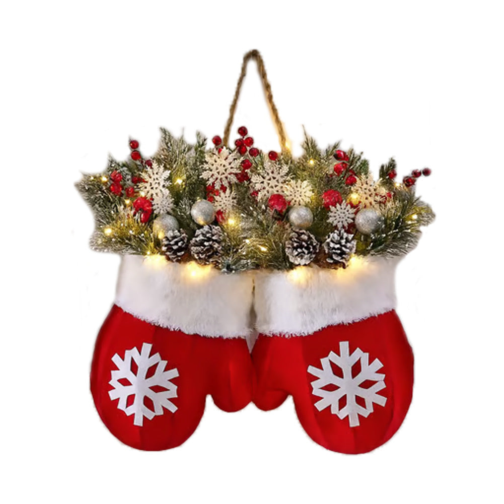 Christmas Crutch Candy Lollipop Gloves Decoration
