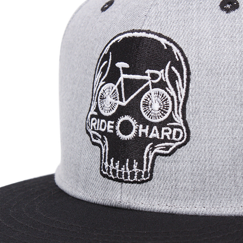 Skull Embroidery Baseball Cap