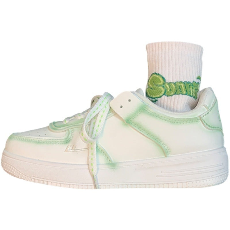 Flat Embroidered White Shoes for Women