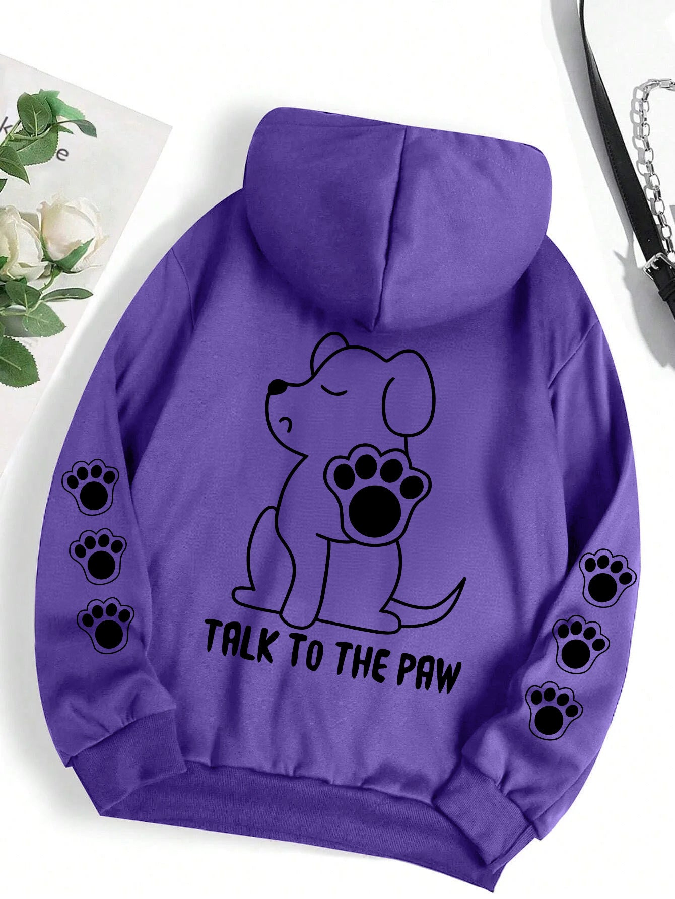 Funny Dog Cartoon Printed Women Hoodie