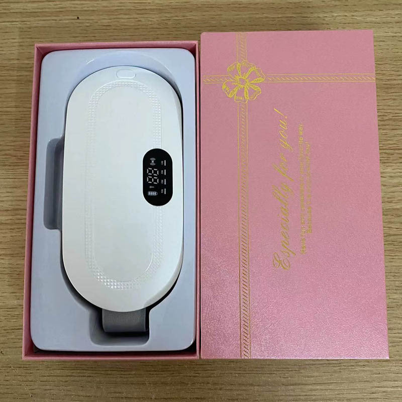 Menstrual Heating Pad Smart Warm Belt Relief Waist Pain Cramps Vibrating Abdominal Massager