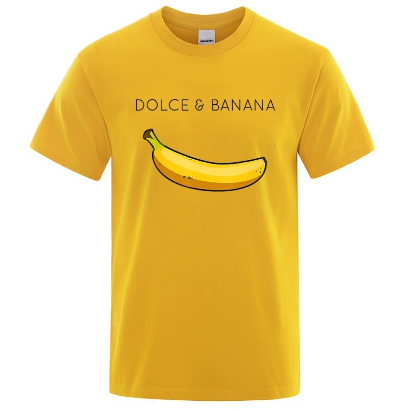 Dolce Banana Fashion Print Men T-shirt