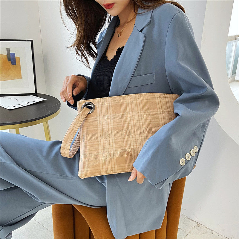 Large-capacity Handbag Zip Envelope Women Bag
