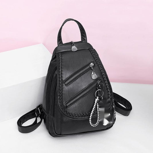 Backpack Ladies Dual-use Chest Bag Soft Leather