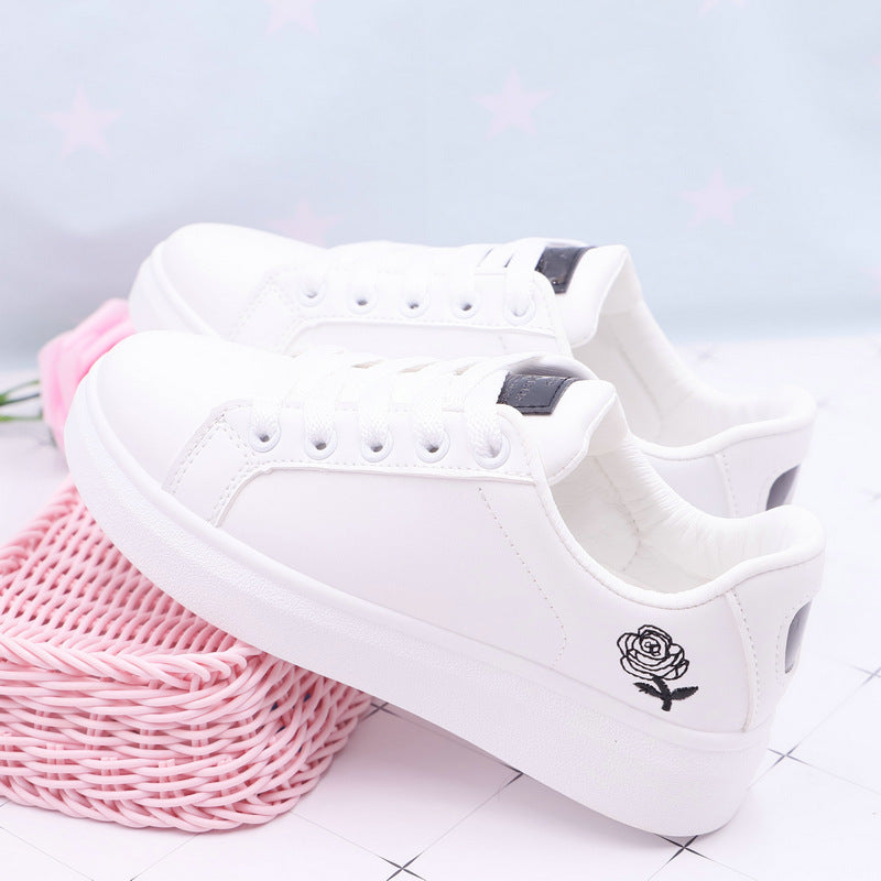 Women White Rose Shoes
