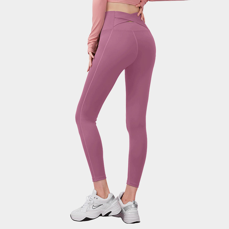 Fitness-Yogahosen, Bauchkontrolle, Leggings für Damen