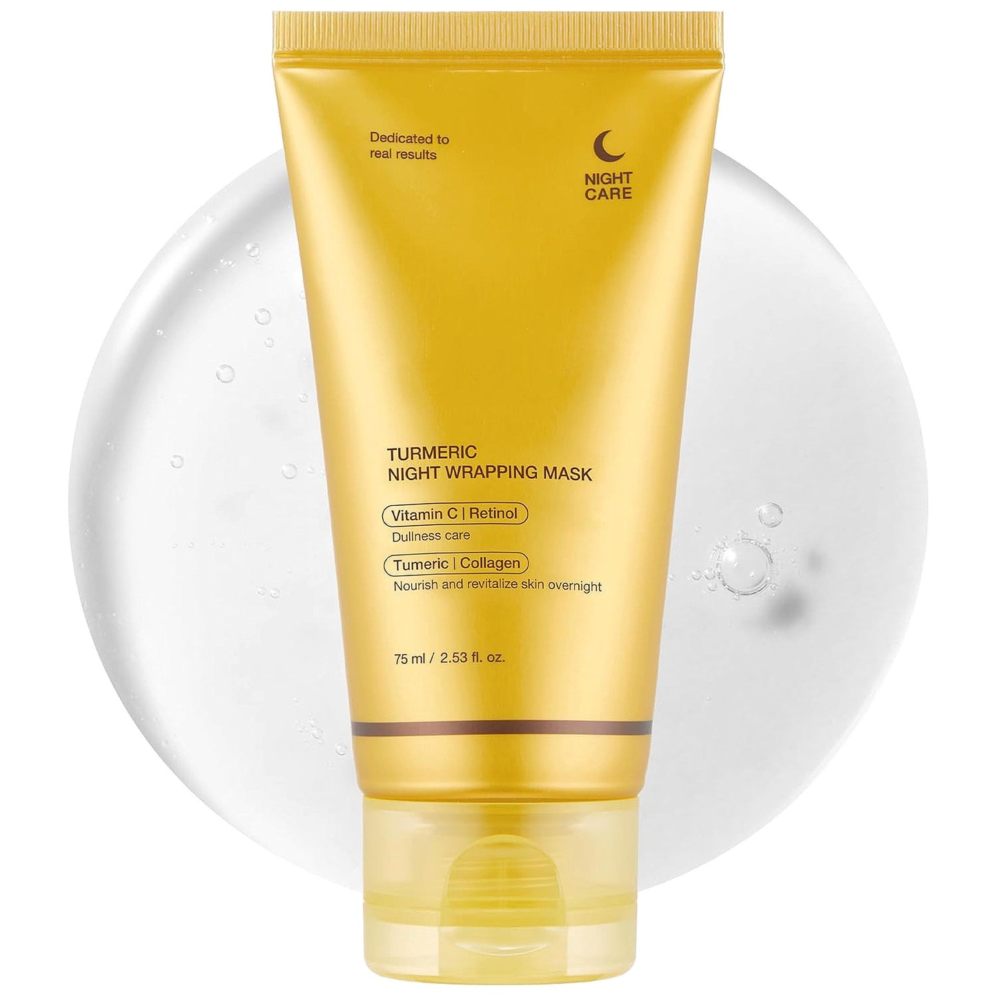 Turmeric Collagen Hydrating And Moisturizing Tearing Mask.