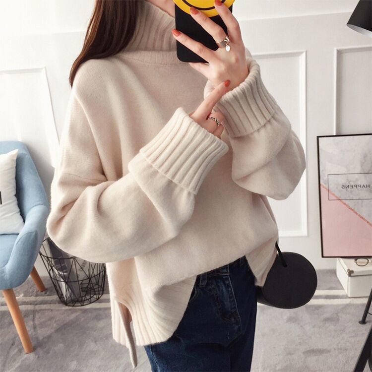 Turtleneck Sweater Women Pullover Fashion Thickening