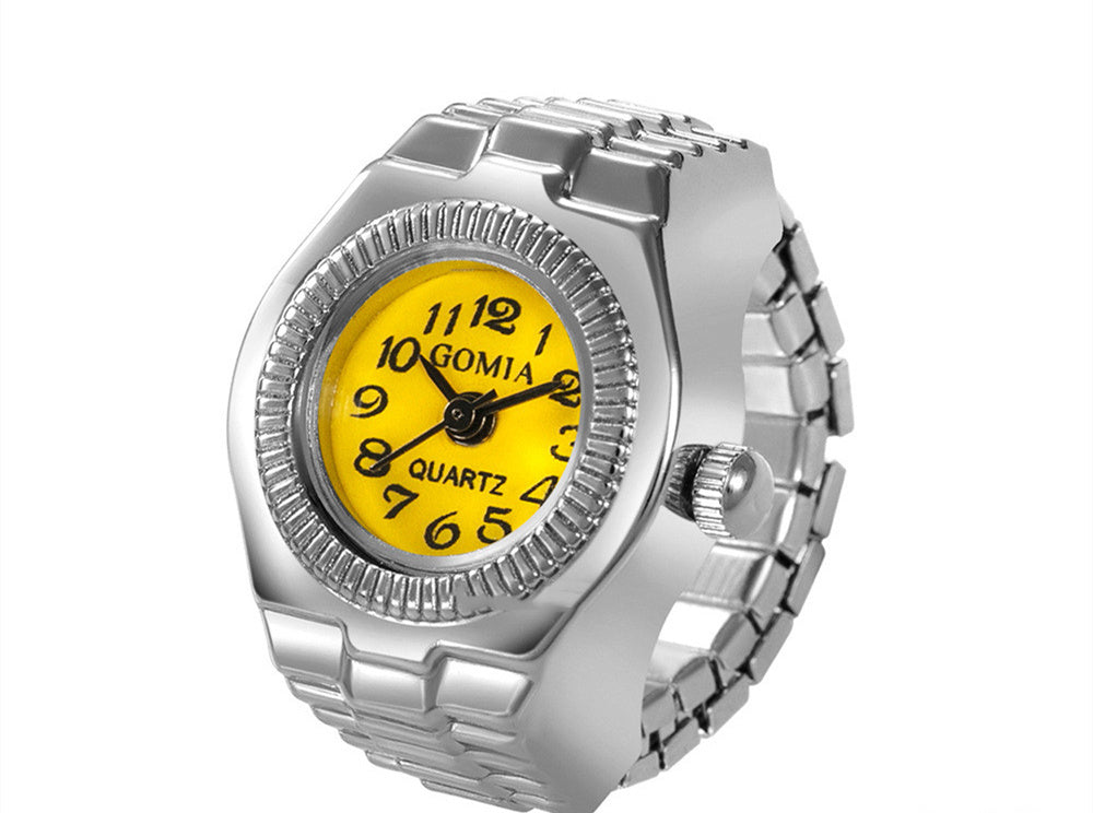 Rivet Peach Heart Retro Octagonal Ring Watch
