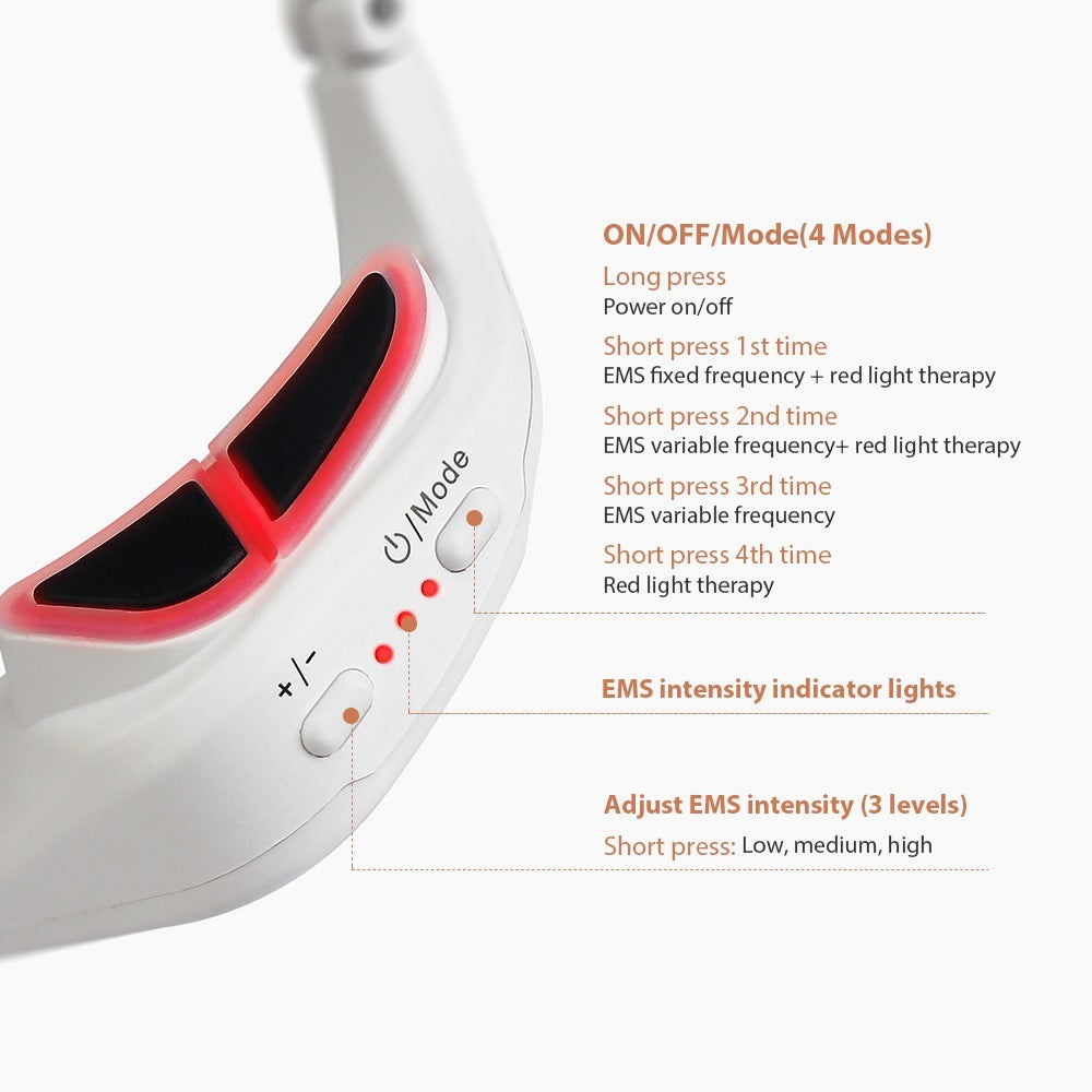 Under Eye Glasses Massager Improve Dark Eye Circles, Reduce Eye Wrinkles & Relieve Eye Fatigue