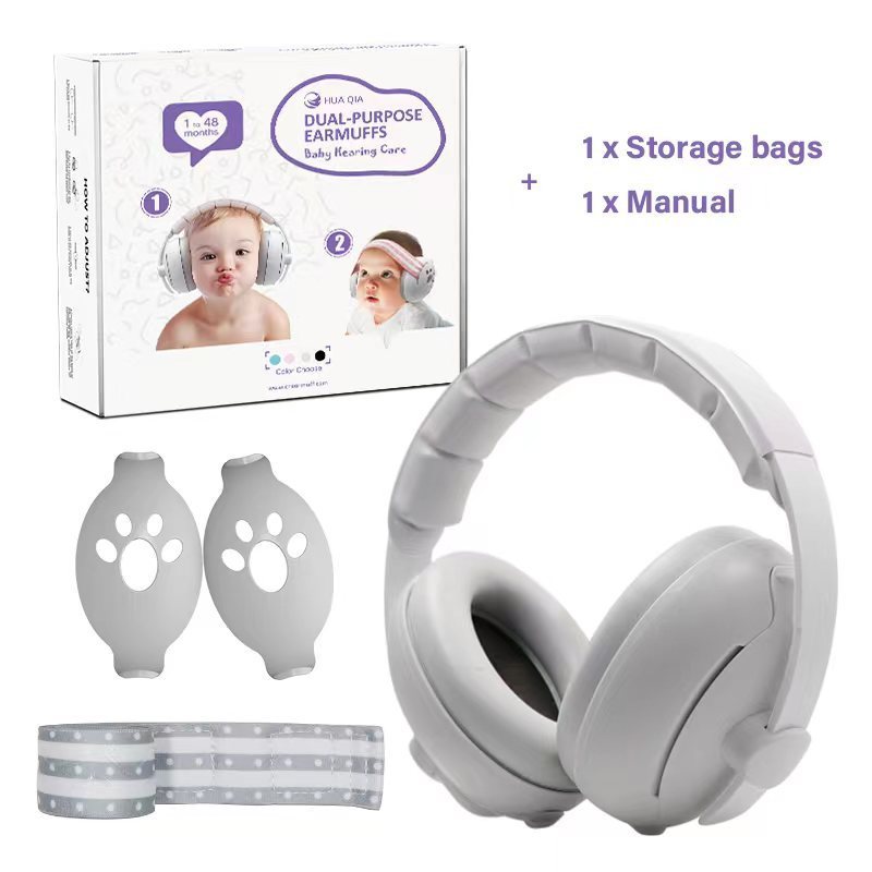Baby Earmuffs Dual-purpose Head-mounted Noise Sleep Protection