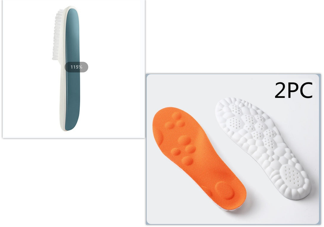 Sports Insoles Along With Handle Decontamination And Cleaning Shoe Brush